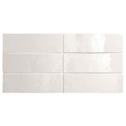 Artemis White Gloss Wall Tile 200x65x10mm gallery detail image