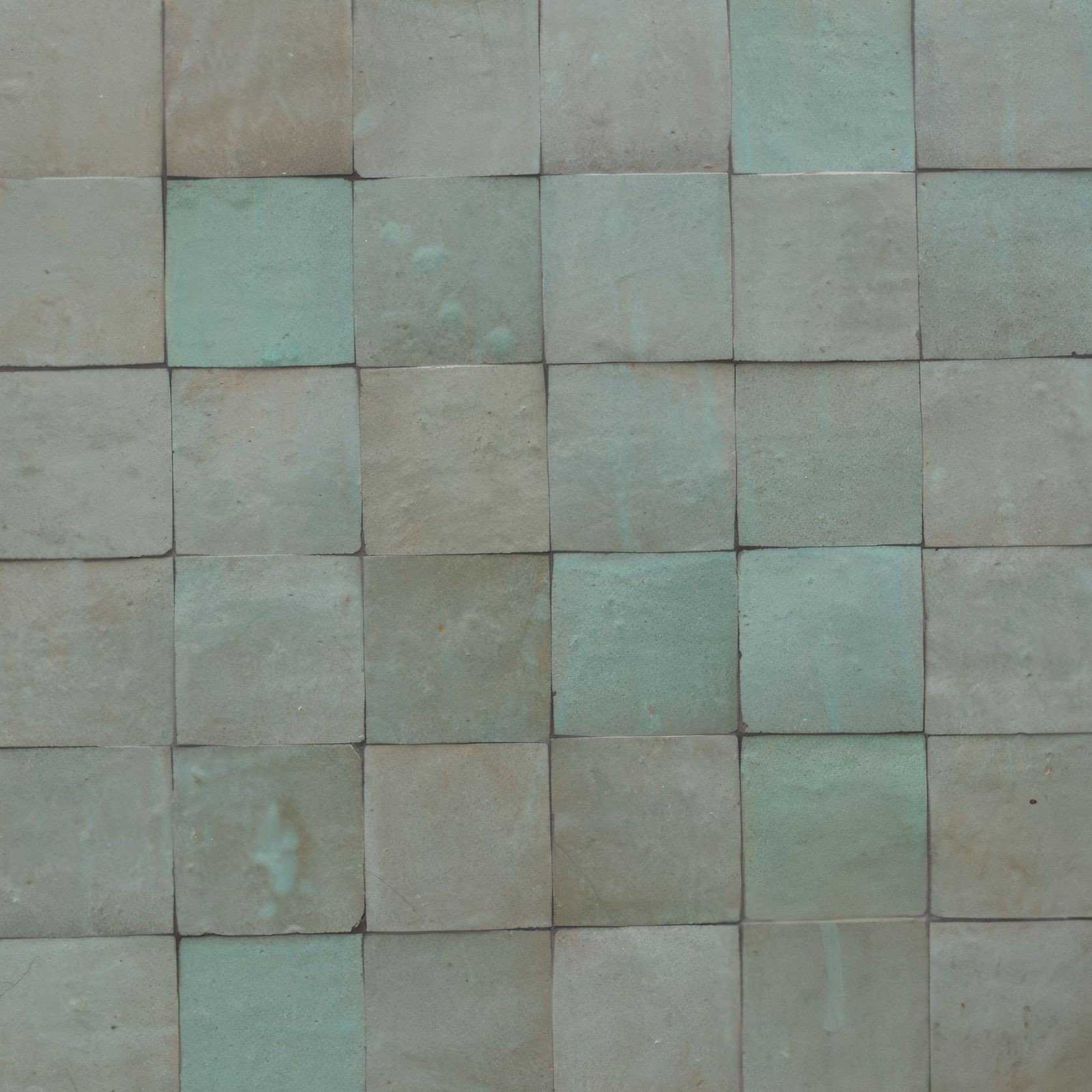 Moroccan Zelige Sage Terracotta 100x100x13mm gallery detail image