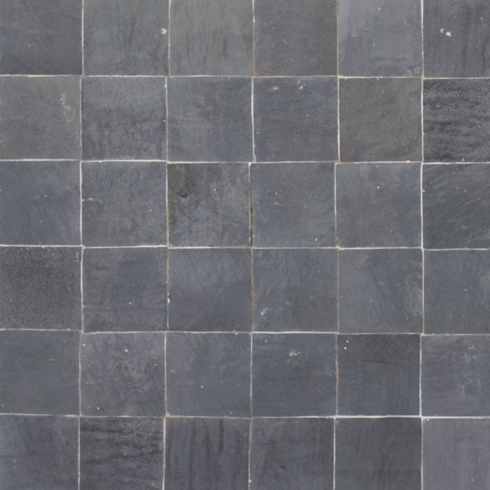 Moroccan Zelige Charcoal Terracotta 100x100x13mm gallery detail image