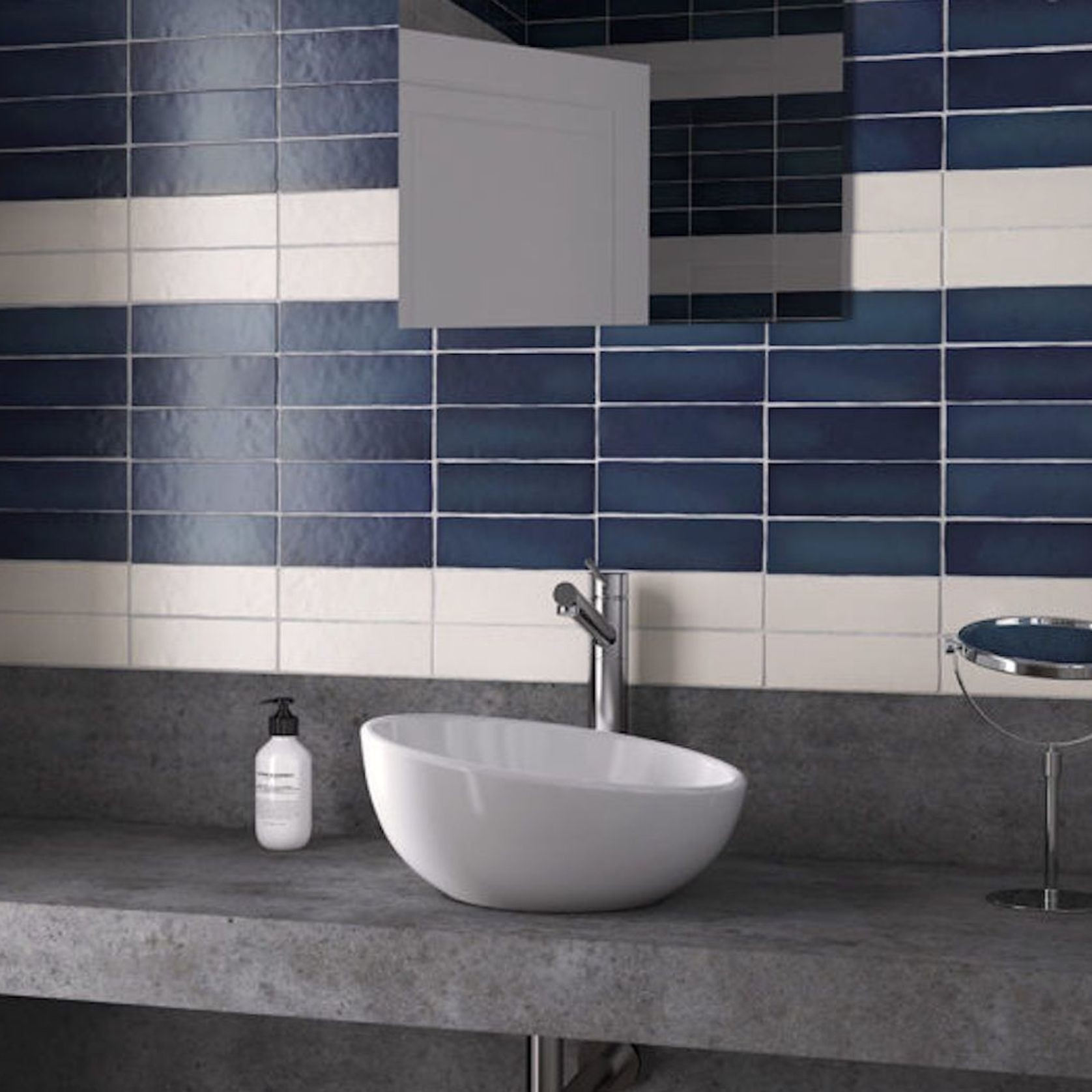 Margot Sea Blue Matt 200x65x10mm gallery detail image