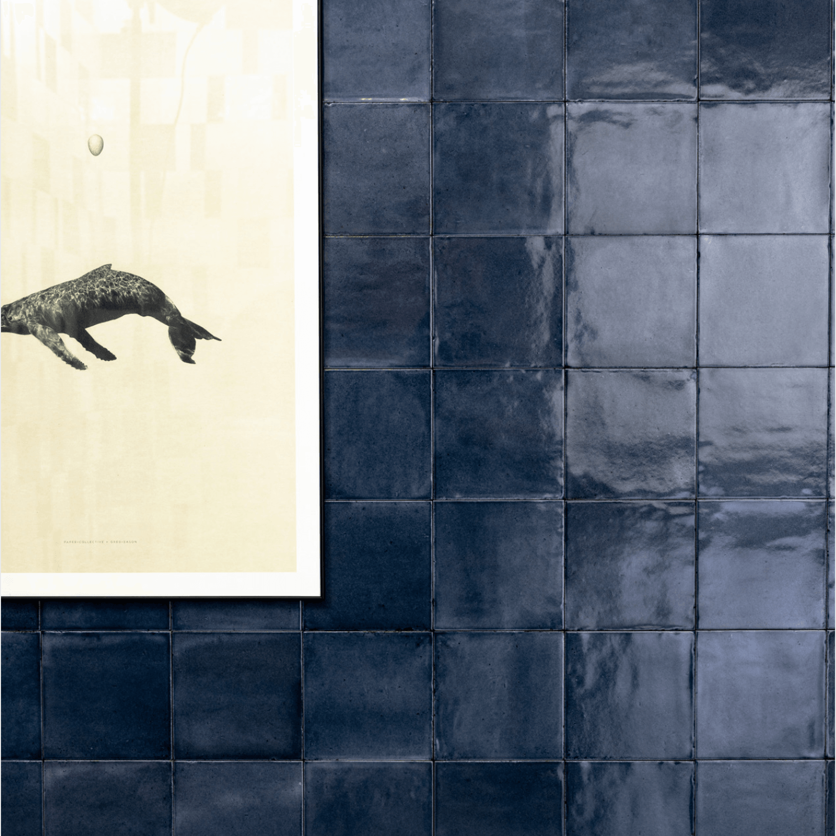 Riad Blu Gloss 150x150mm Wall Tile gallery detail image