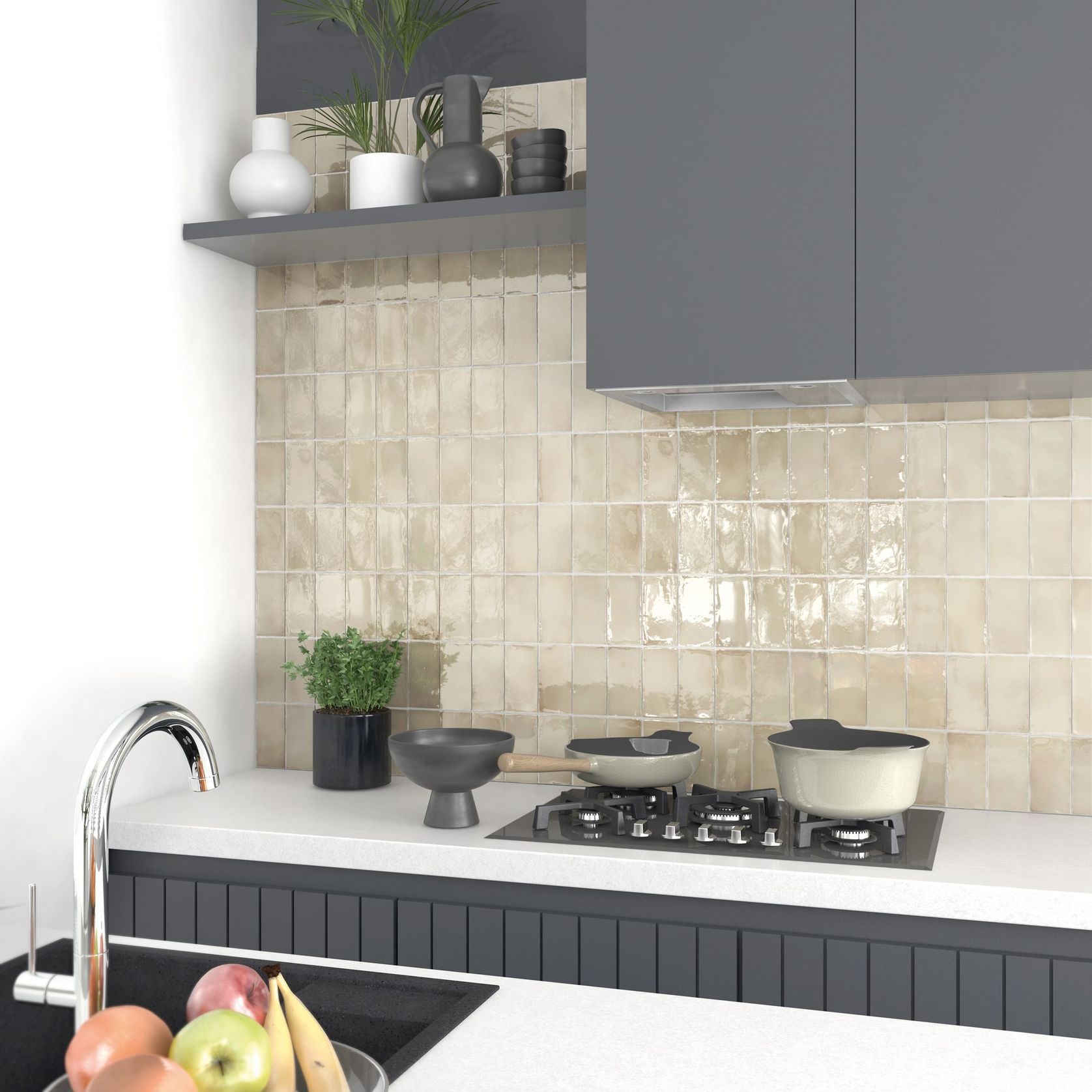 Marlowe Beige Gloss 150x75x10mm Wall Tile gallery detail image