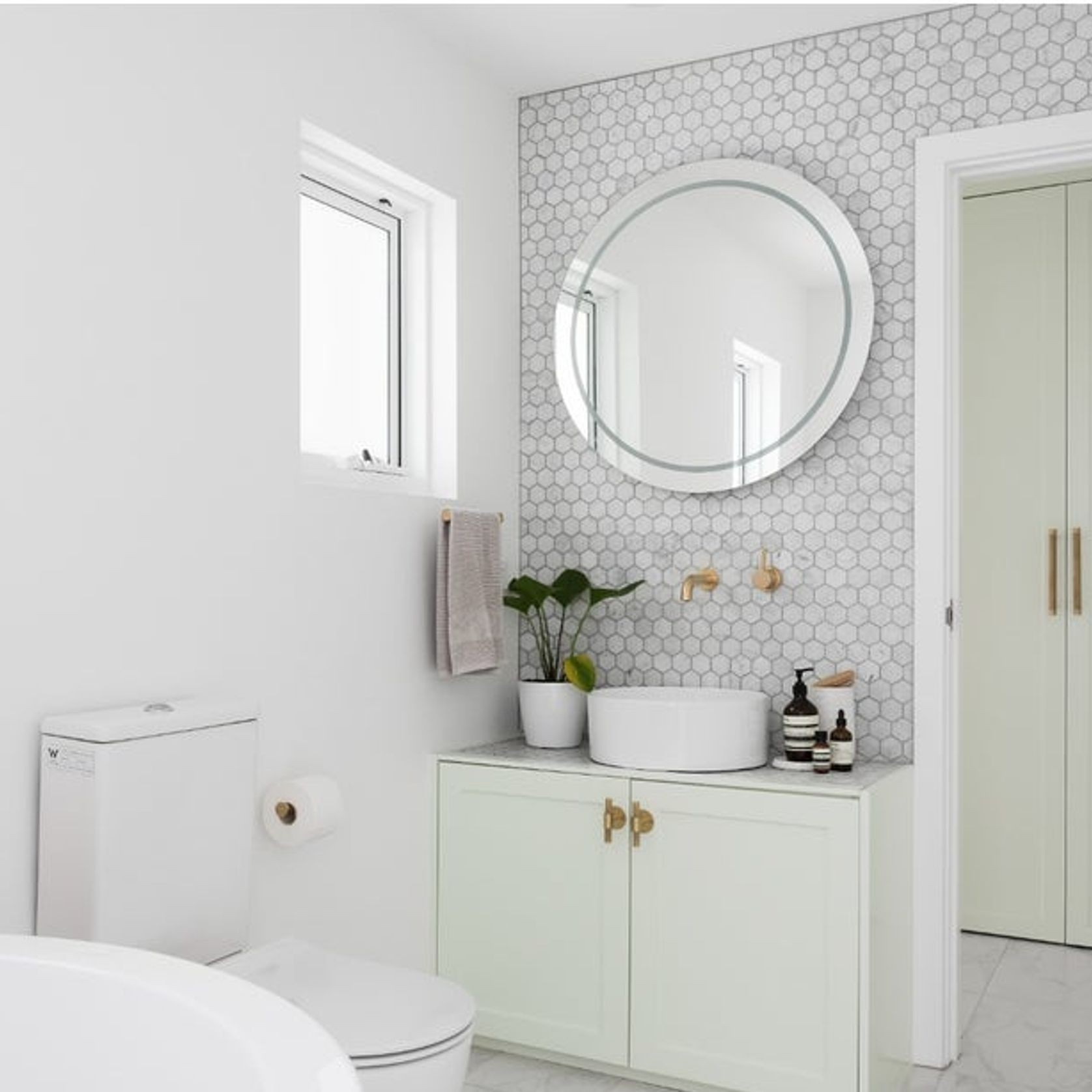 Carrara Mosaic Hexagon Wall Tiles gallery detail image
