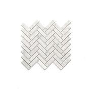 Carrara Mosaic Herringbone Wall Tiles gallery detail image