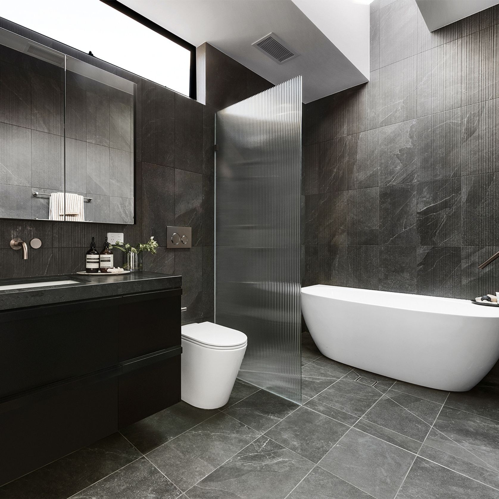 Hellin Charcoal Line | Perini Tiles gallery detail image