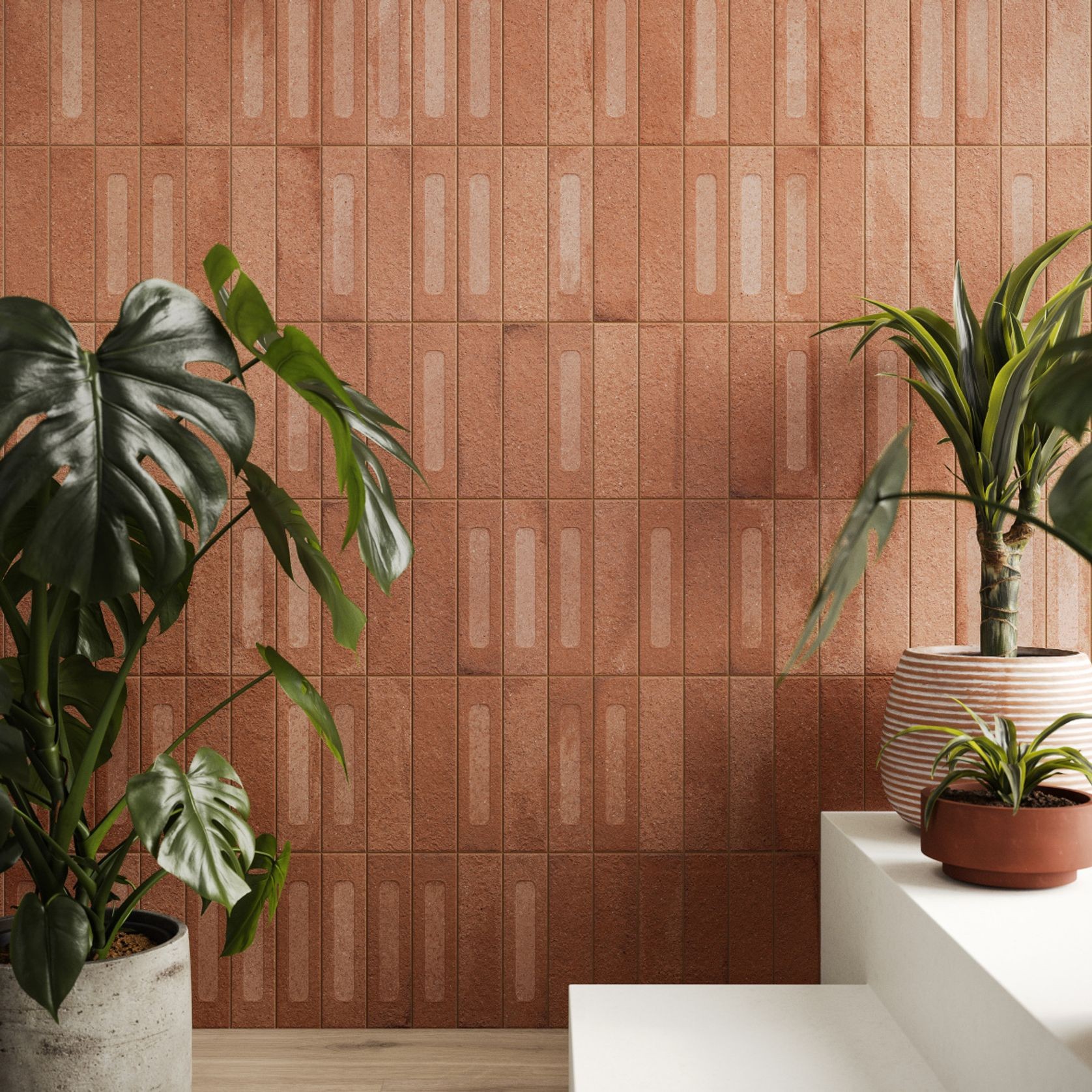 Cinder Brick Paprika 3D | Perini Tiles gallery detail image