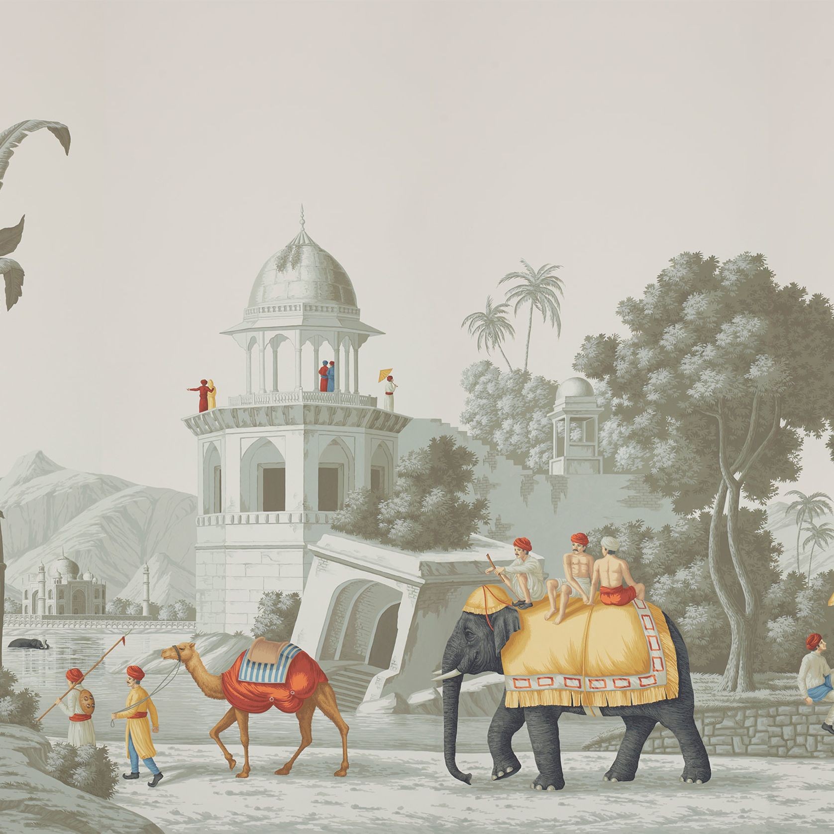 De Gournay Early Views of India | Wallpaper gallery detail image