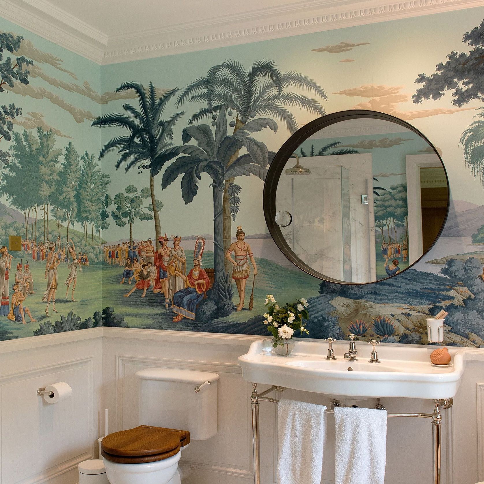 De Gournay Les Sauvages de la Mer Pacifique | Wallpaper gallery detail image