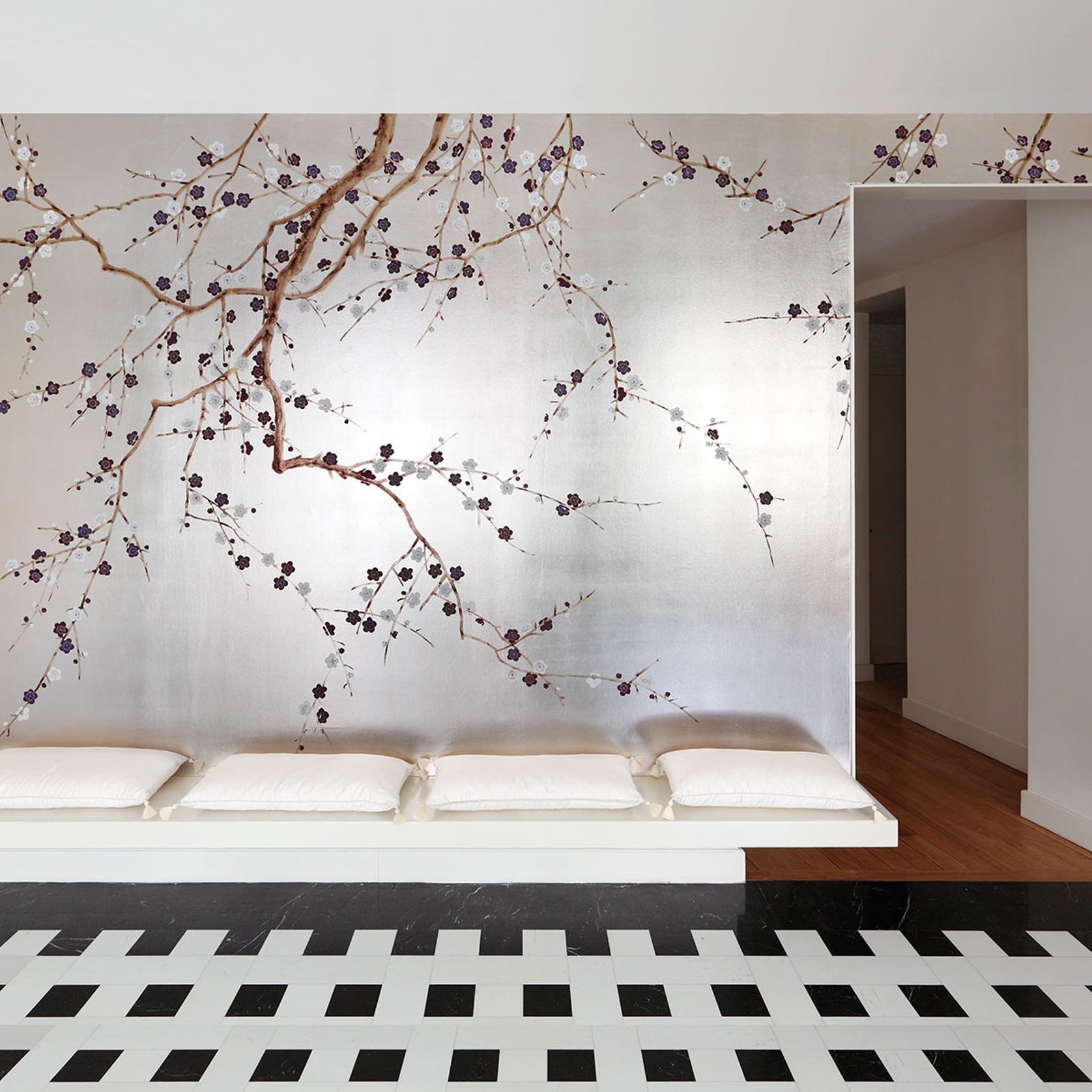 De Gournay Plum Blossom | Wallpaper gallery detail image