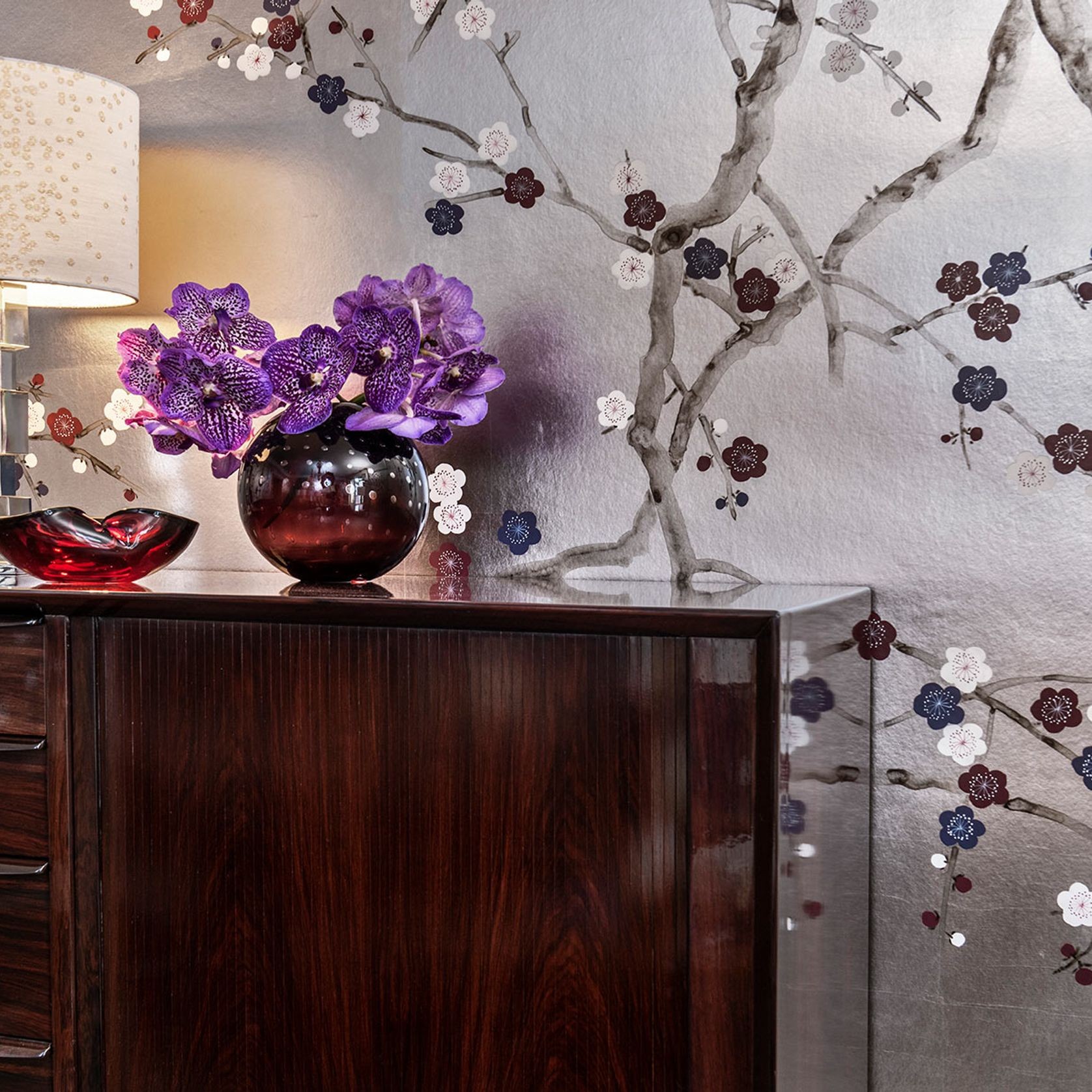 De Gournay Plum Blossom | Wallpaper gallery detail image