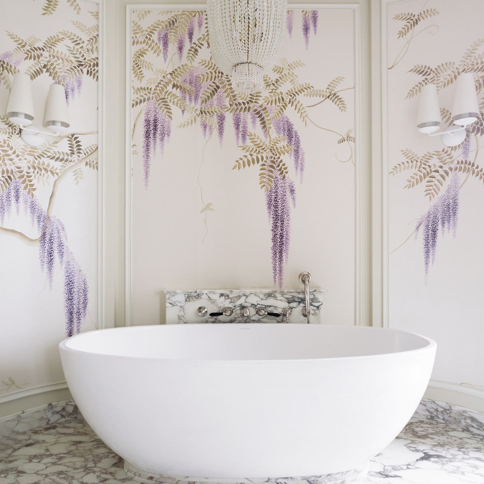 De Gournay Wisteria | Wallpaper gallery detail image