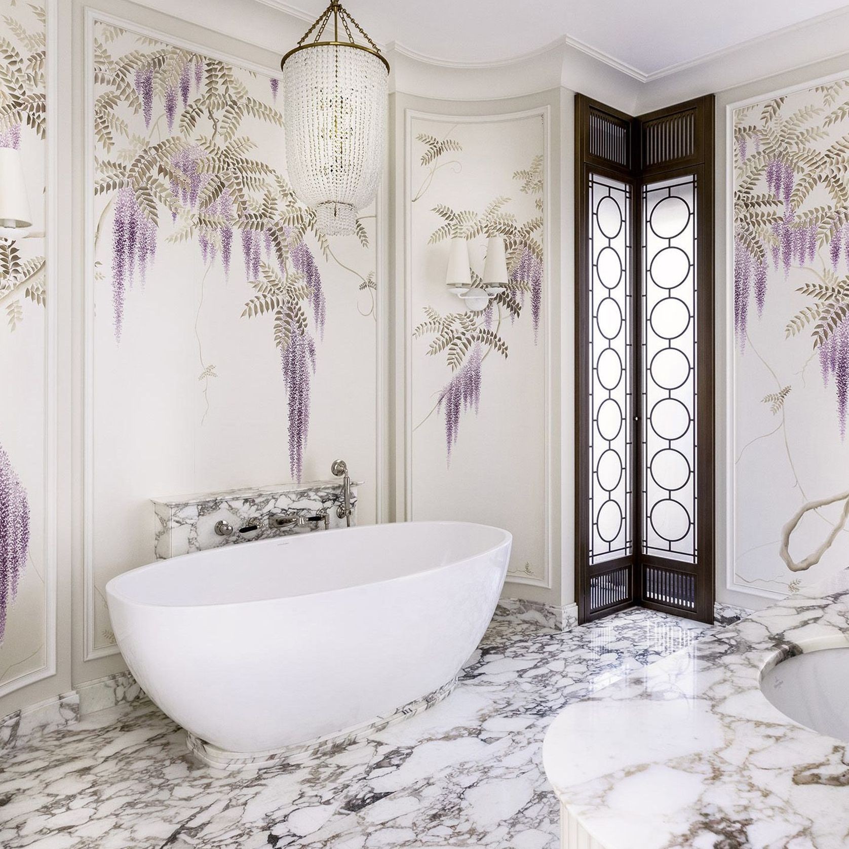 De Gournay Wisteria | Wallpaper gallery detail image