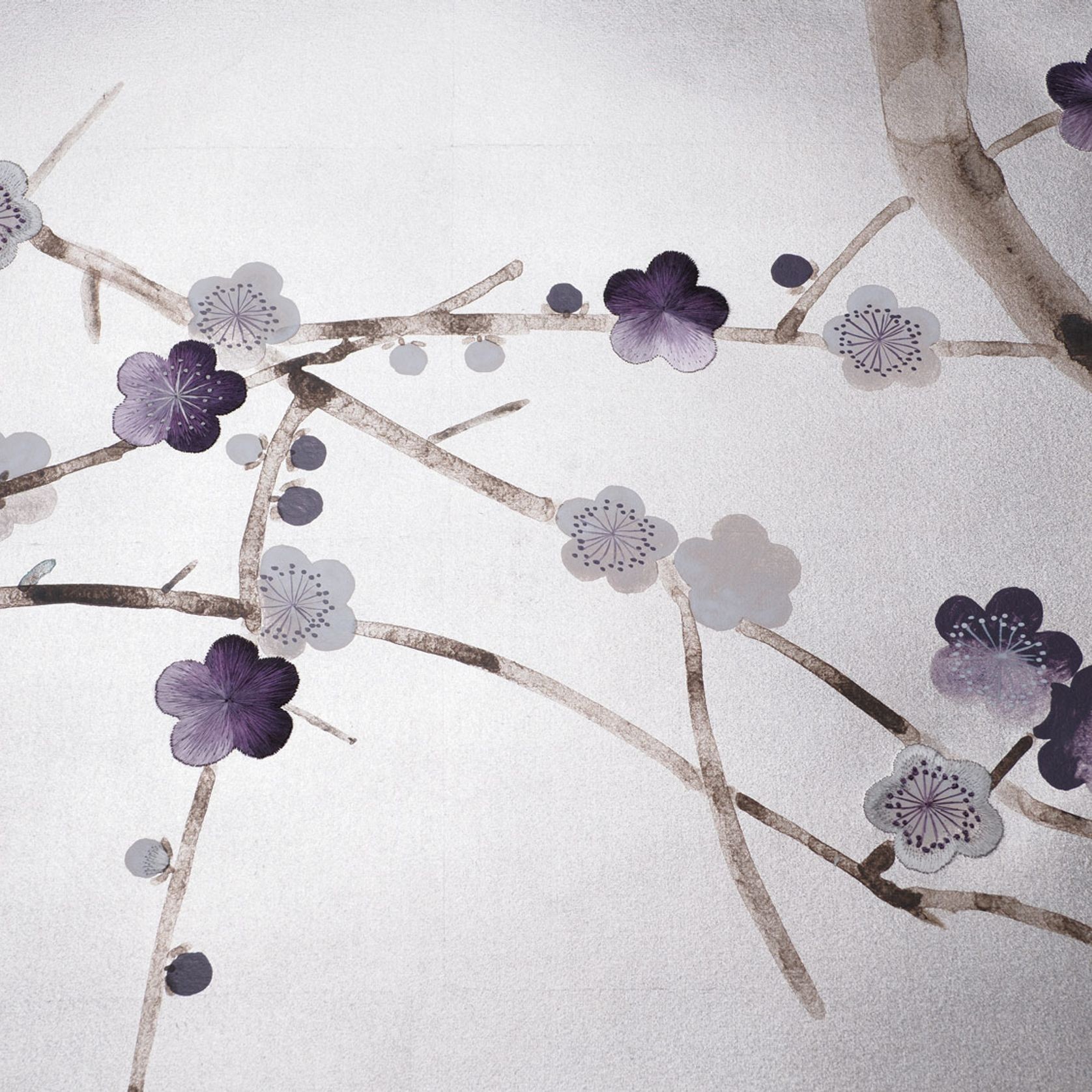De Gournay Plum Blossom | Wallpaper gallery detail image