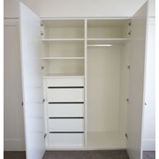 Everyday White Melamine Built-In Wardrobe gallery detail image