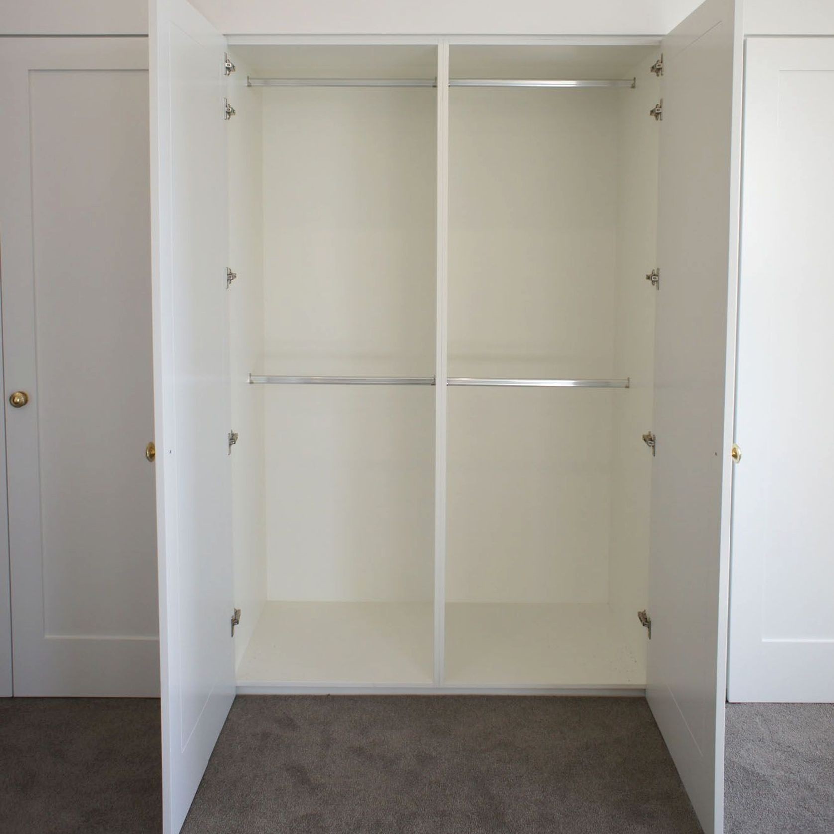 Everyday White Melamine Built-In Wardrobe gallery detail image