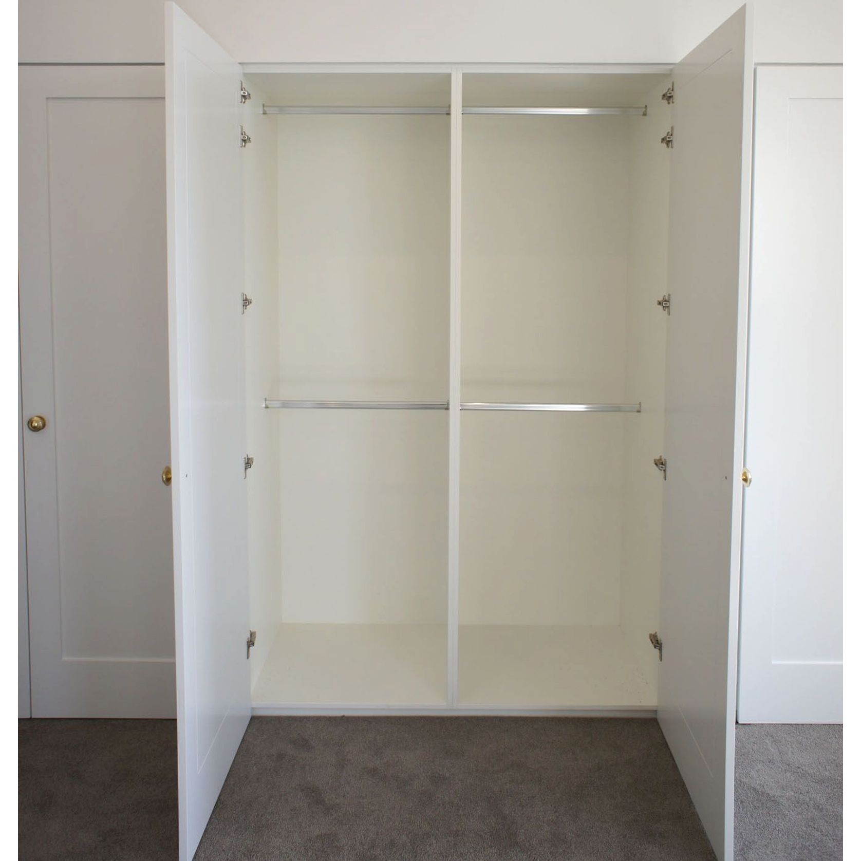 Everyday White Melamine Built-In Wardrobe gallery detail image