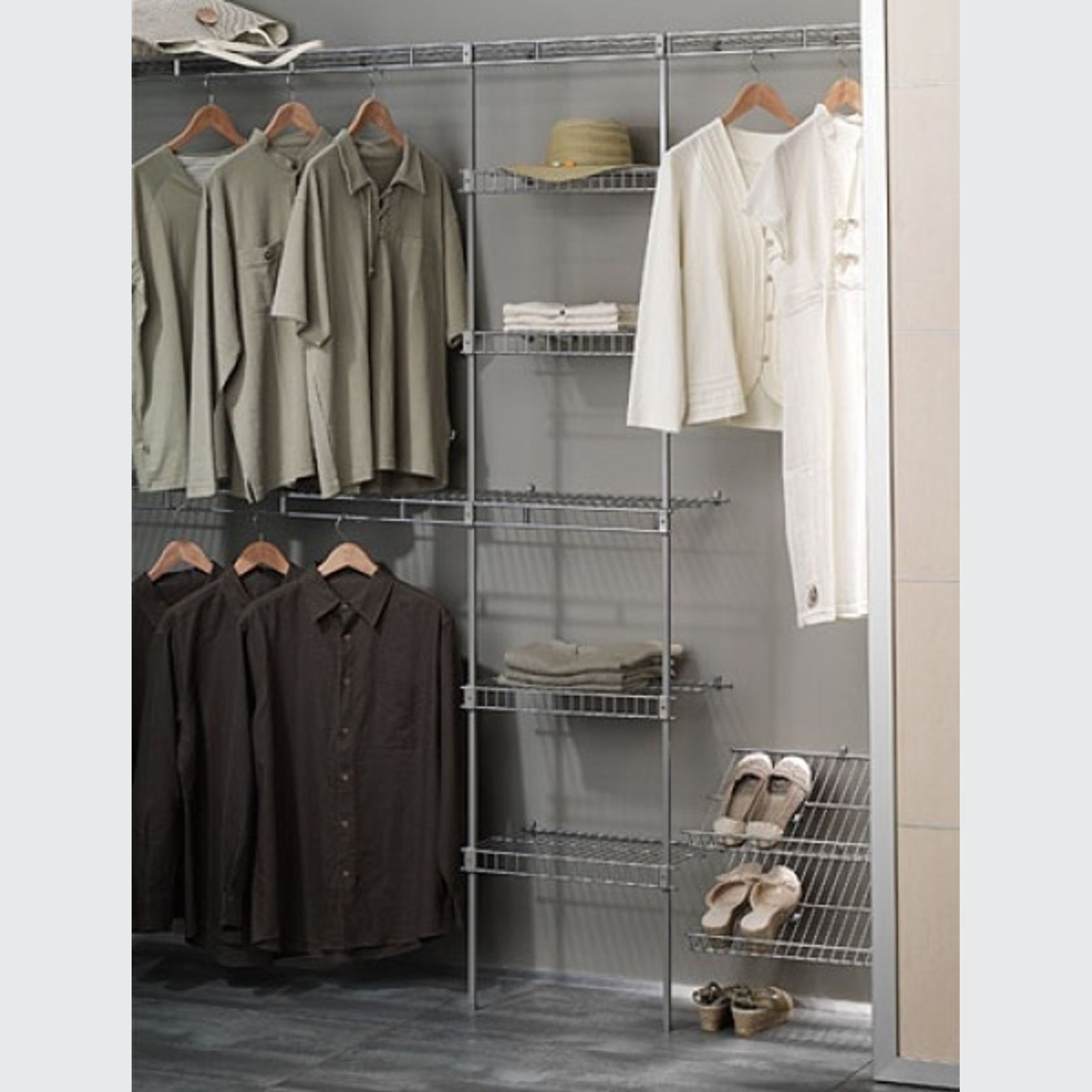 Everyday Ventilated Wire Wardrobe Shelving gallery detail image