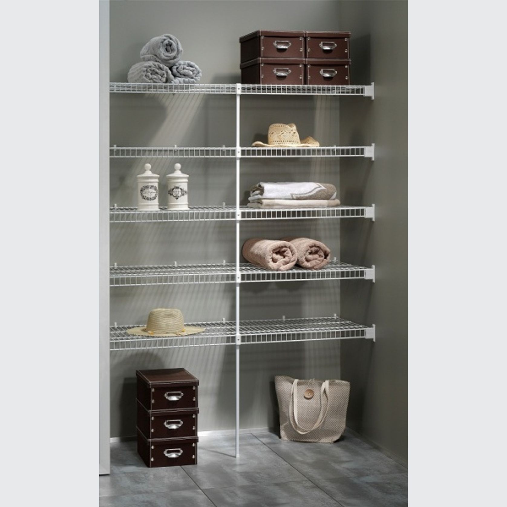 Everyday Ventilated Wire Wardrobe Shelving  gallery detail image