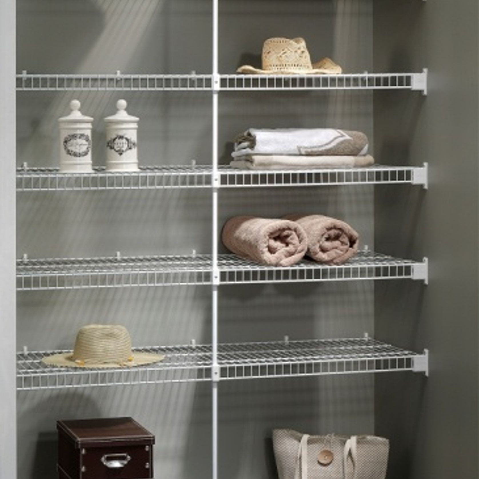 Everyday Ventilated Wire Wardrobe Shelving  gallery detail image
