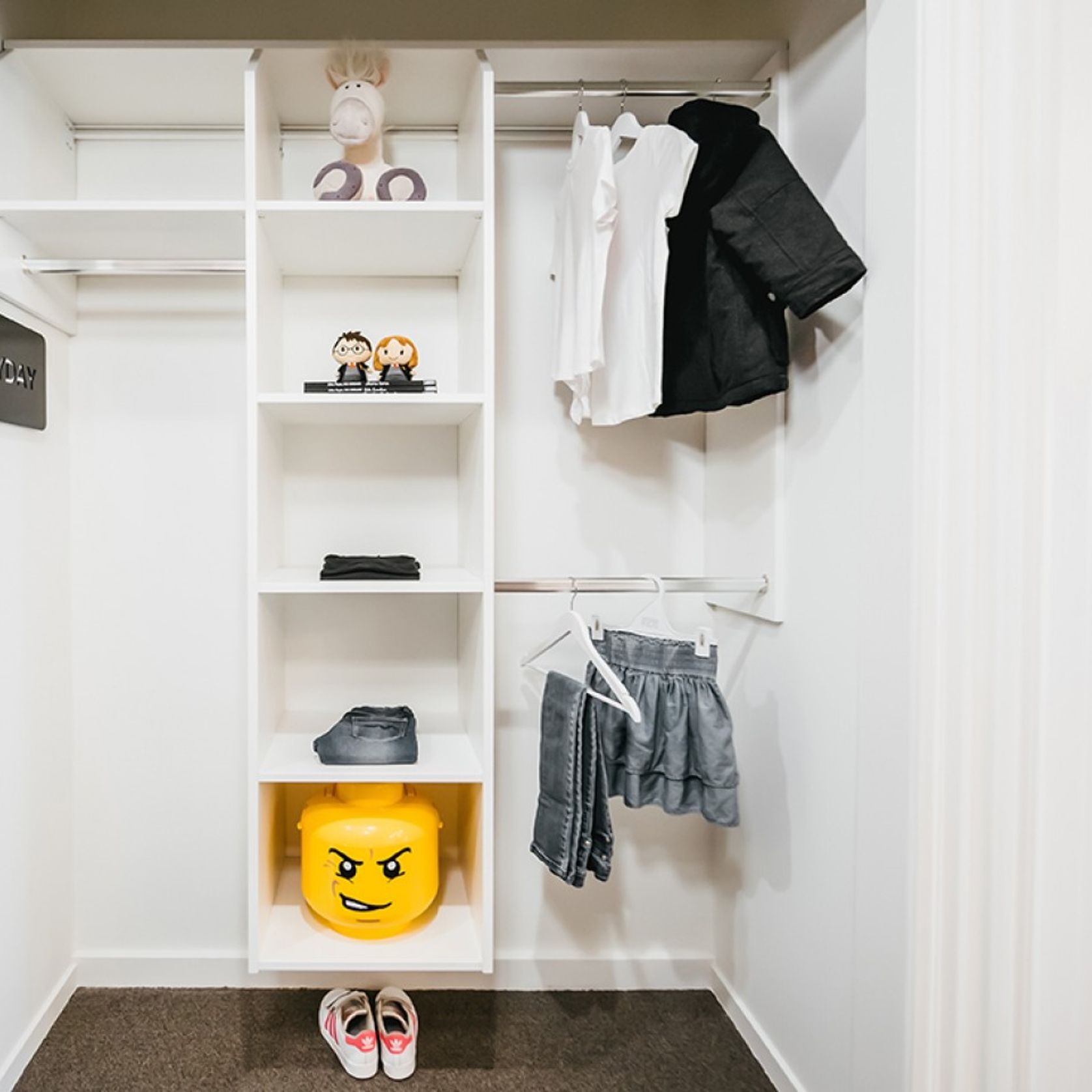 Everyday White Melamine Built-In Wardrobe gallery detail image