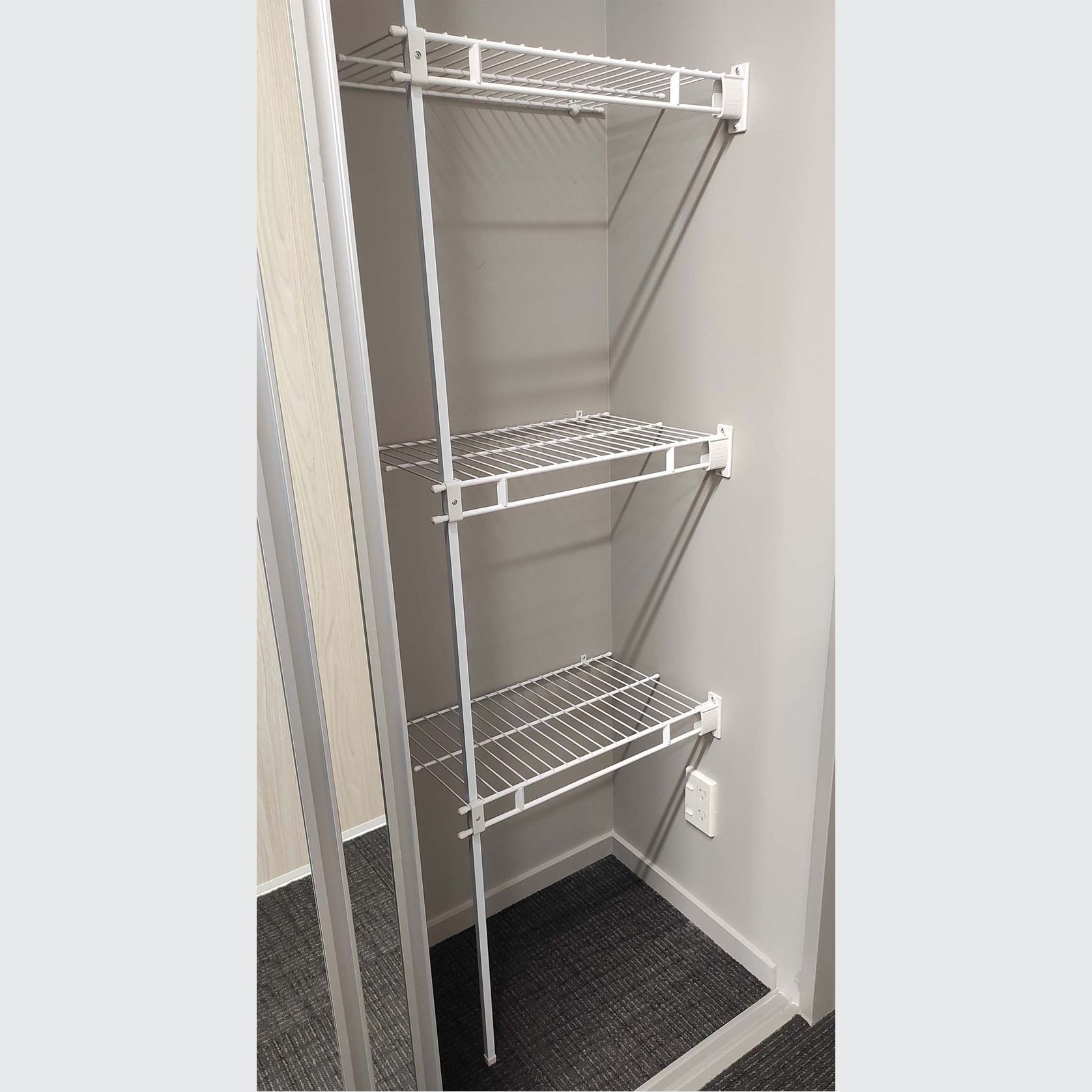 Ventilated Wire Wardrobe and Linen Shelving gallery detail image