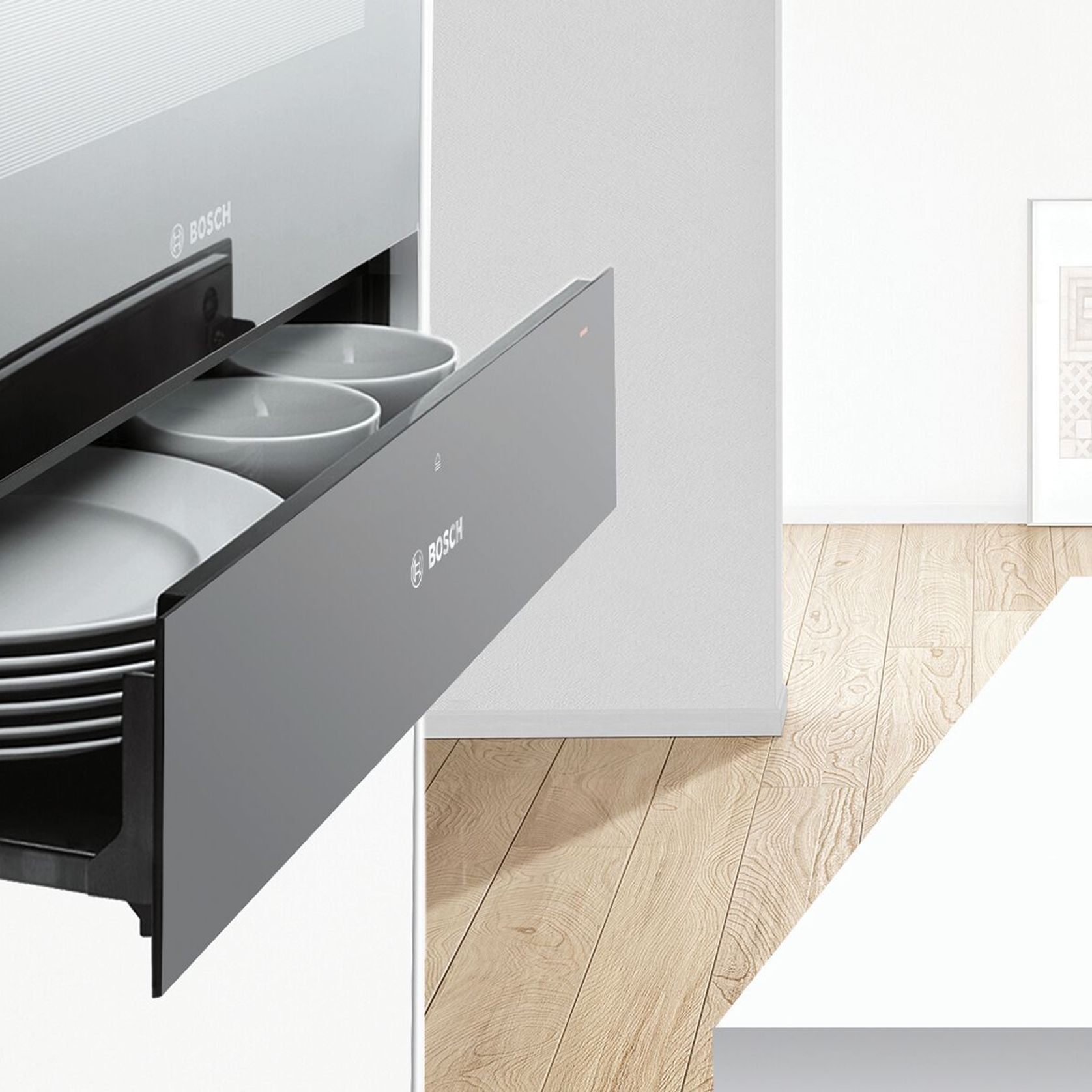 BOSCH Series 8 Warming drawer 60 x 14 cm Black ArchiPro NZ