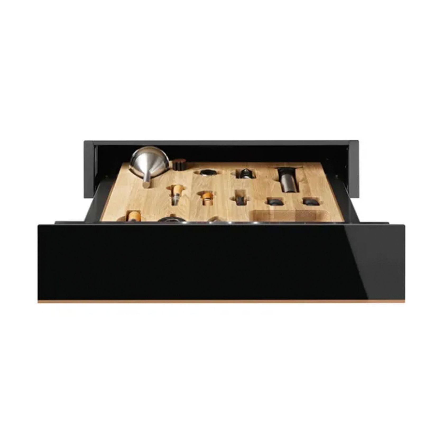 Smeg Dolce Stil Novo 15cm Sommelier Drawer - Black gallery detail image