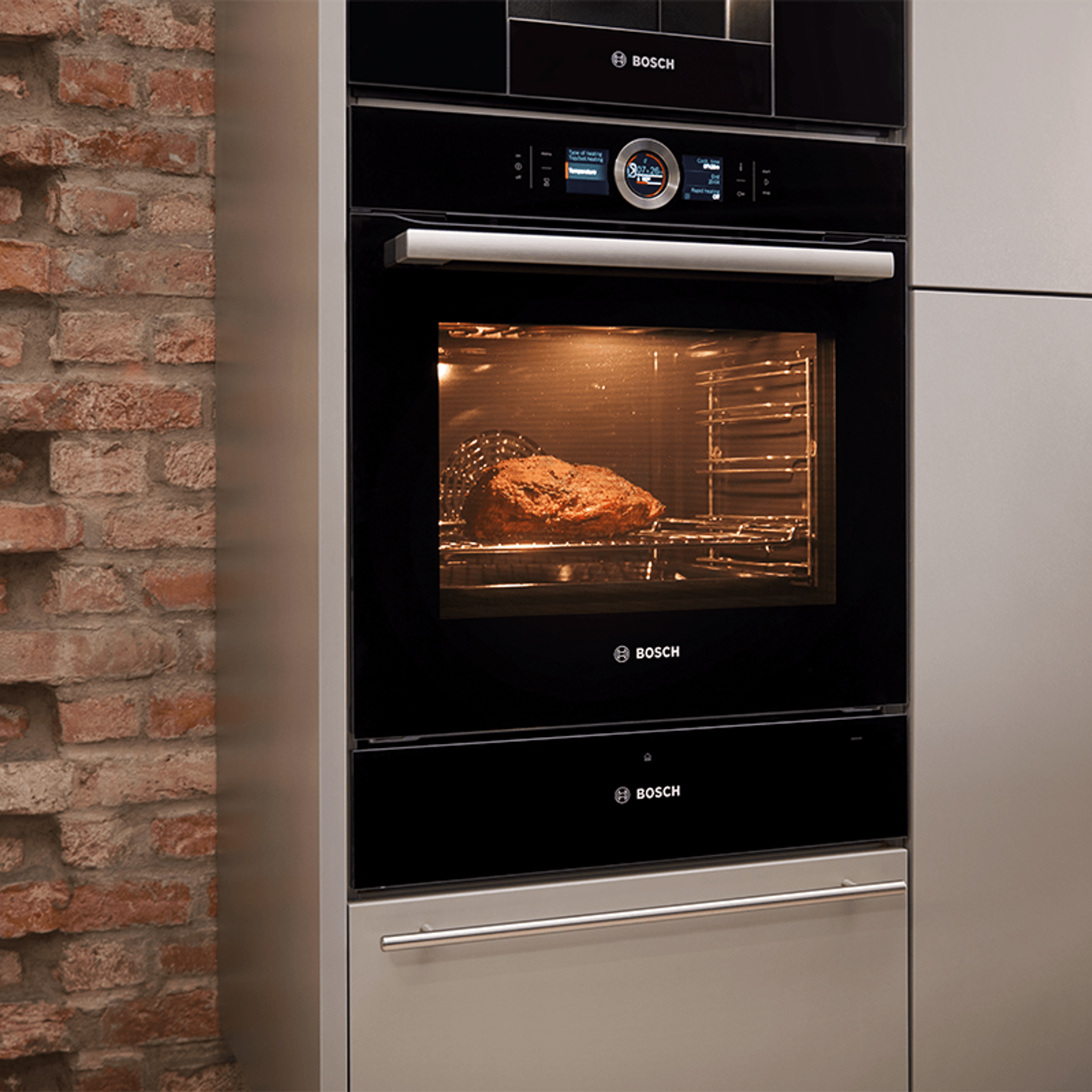 BOSCH Series 8 Warming drawer 60 x 14 cm Black ArchiPro NZ