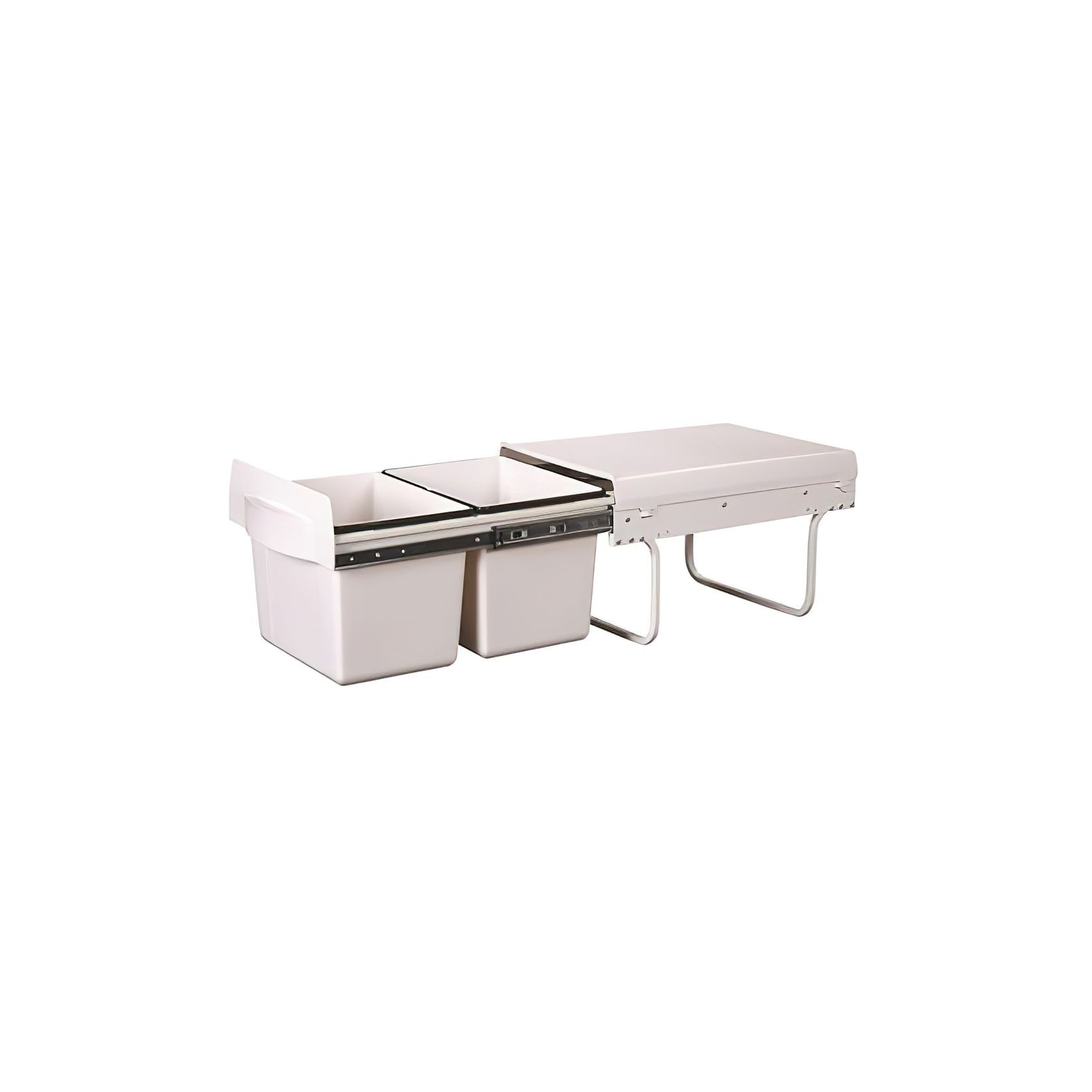 Krome Soft Close Twin Bin 30L [2x15L] gallery detail image