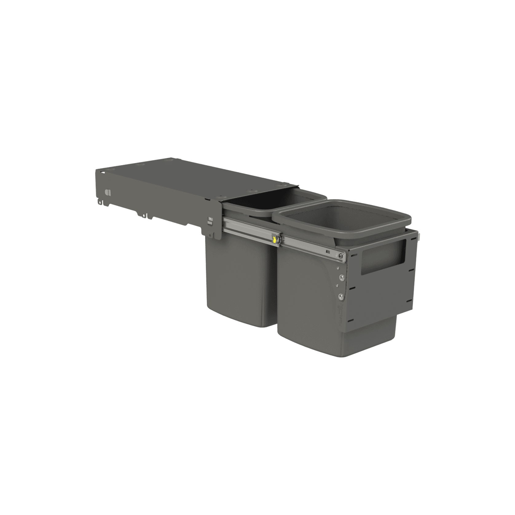 Hideaway Compact Bins 2 x 13L Buckets | Door Pull gallery detail image