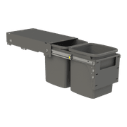 Hideaway Compact Bins 2 x 13L Buckets | Door Pull gallery detail image
