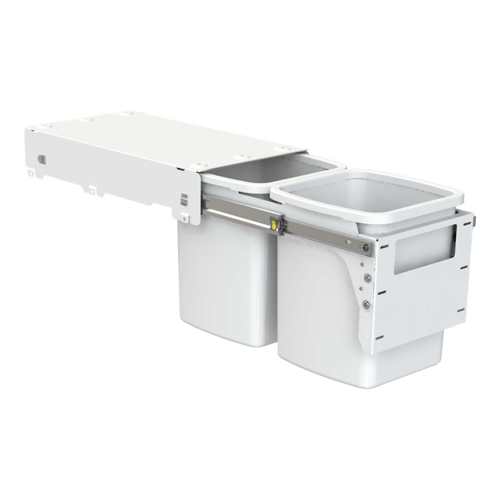 Hideaway Compact Bins 2 x 13L Buckets | Door Pull gallery detail image