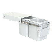 Hideaway Compact Bins 2 x 13L Buckets | Door Pull gallery detail image