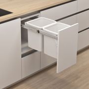 Hideaway Compact 2 x 15L Buckets | Door Pull gallery detail image