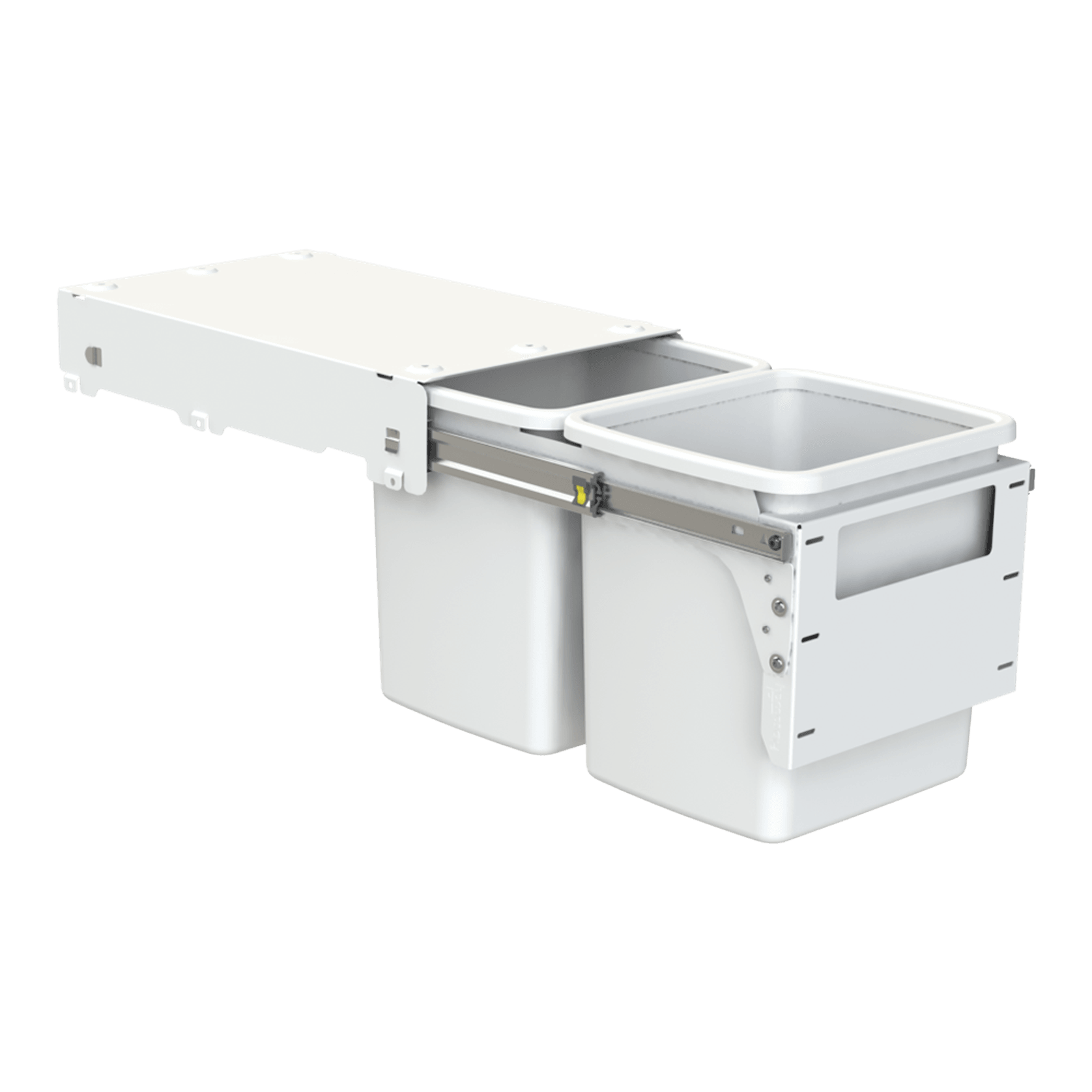 Hideaway Compact 2 x 15L Buckets | Door Pull gallery detail image