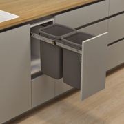 Hideaway Compact Bins 2 x 16L Buckets | Door Pull gallery detail image