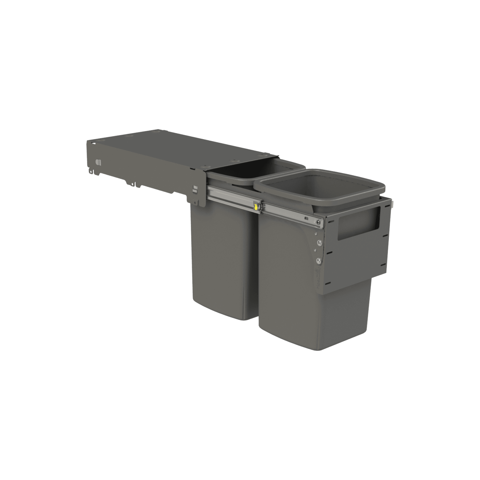 Hideaway Compact Bins 2 x 16L Buckets | Door Pull gallery detail image