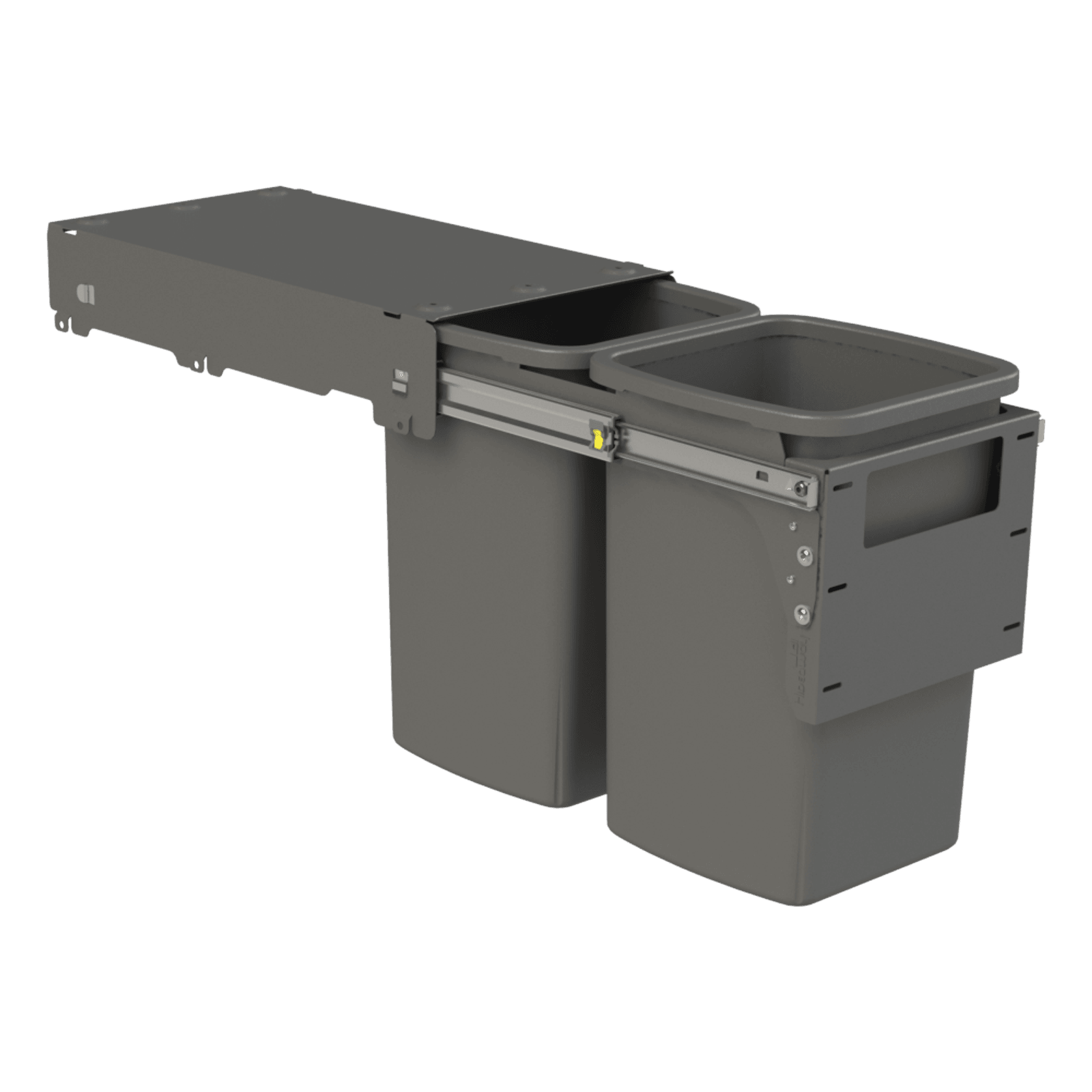Hideaway Compact Bins 2 x 16L Buckets | Door Pull gallery detail image