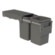 Hideaway Compact Bins 2 x 16L Buckets | Door Pull gallery detail image