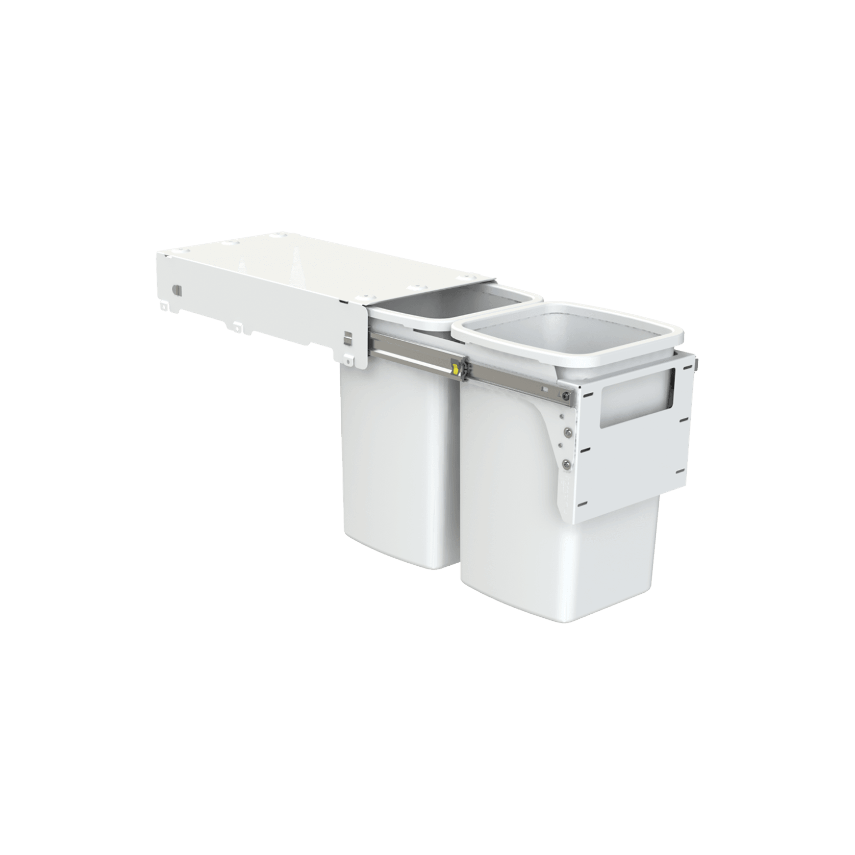 Hideaway Compact Bins 2 x 16L Buckets | Door Pull gallery detail image