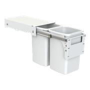 Hideaway Compact Bins 2 x 16L Buckets | Door Pull gallery detail image