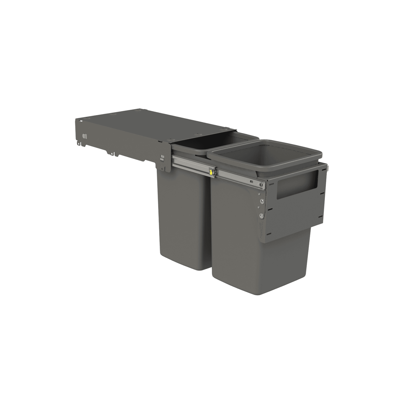 Hideaway Compact 2 x 20L Buckets | Door Pull | Cinder gallery detail image