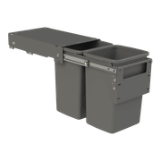 Hideaway Compact 2 x 20L Buckets | Door Pull | Cinder gallery detail image