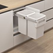 Hideaway Compact Bin 2 x 20L Buckets | Handle Pull gallery detail image