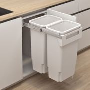 Hideaway Compact Bin 2 x 35L Buckets | Handle Pull gallery detail image