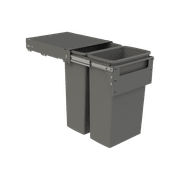 Hideaway Compact 2 x 40L Buckets | Door Pull | Cinder gallery detail image