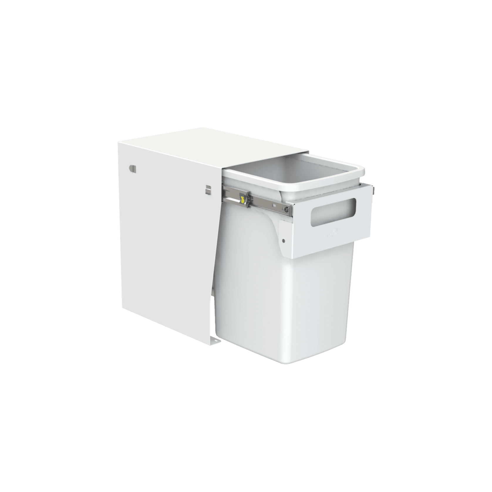 Compact Floor Mount 1 x 20L | Handle Pull | White gallery detail image