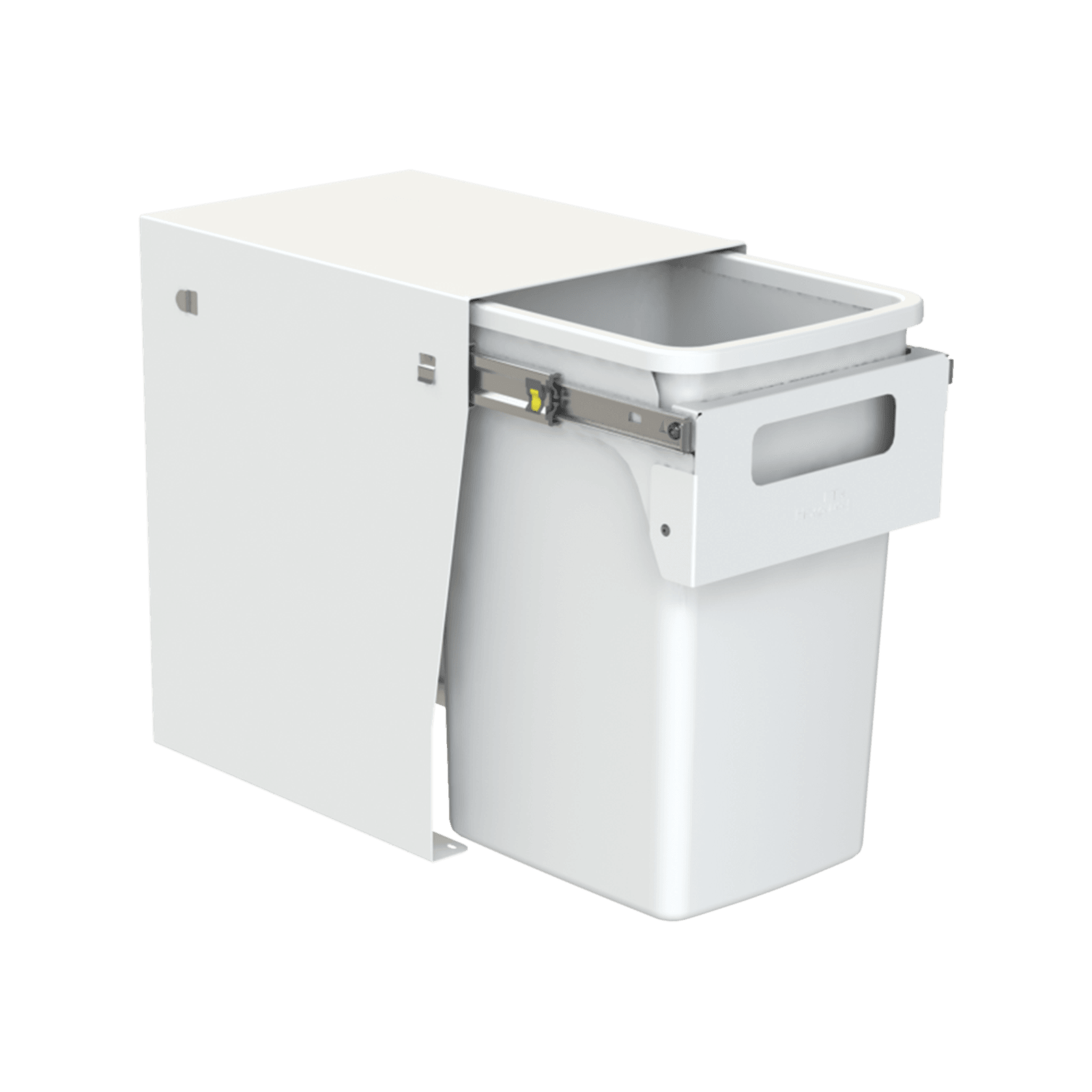 Compact Floor Mount 1 x 20L | Handle Pull | White gallery detail image