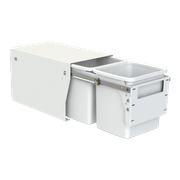 Compact Floor Mount 2 x 15L | Door Pull | White gallery detail image