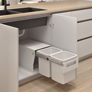 Compact Floor Mount 2 x 15L | Handle Pull | White gallery detail image